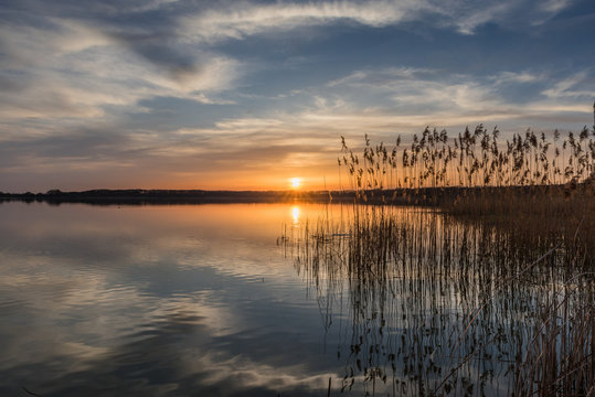Sonnenuntergang am Rangsdorfer See