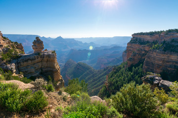 Fototapeta na wymiar Grand Canyon, Arizona, canyon, sky, clouds, landscape
