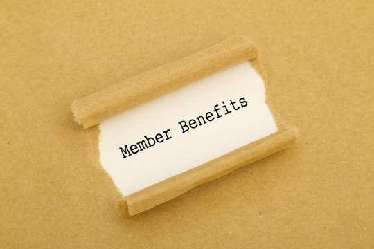 Member Benefits written under torn paper.