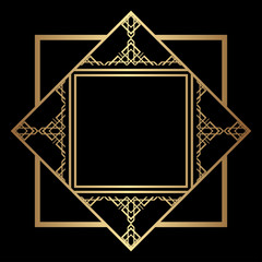 Art Deco frame border