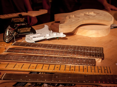 A luthier's desk