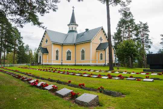 New Church and cemetery, Petäjävesi is municipality in Central Finland 