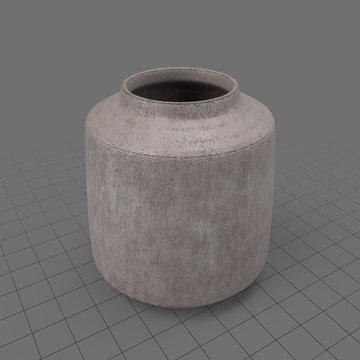 Rough wide vase