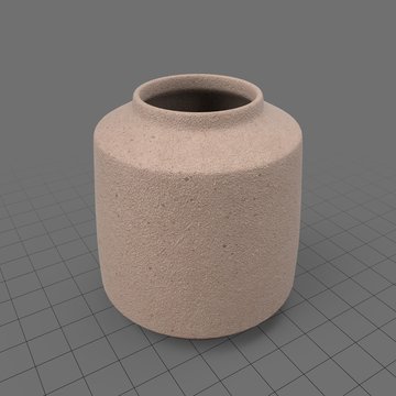 Textured wide vase