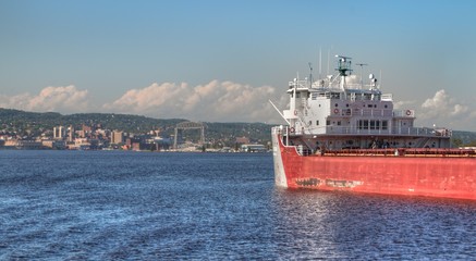 Fototapeta premium Duluth is a popular Tourist Destination in the Upper Midwest on the Minnesota Shores of Lake Superior