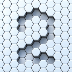 Hexagonal grid number TWO 2 3D