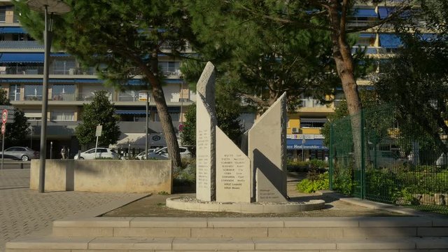 Memorial on Avenue Emile Hugues