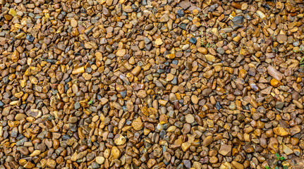 Yellow pattern made with stones