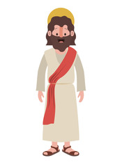Jesus christ avatar character vector illustration design