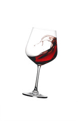 Red wine with splash.