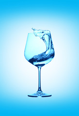 Water with splash.