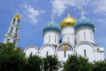 Fototapeta na wymiar Trinity Sergius Lavra in Sergiev Posad, RUSSIA.