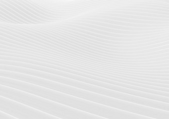 Naklejka premium Abstract white wave background.
