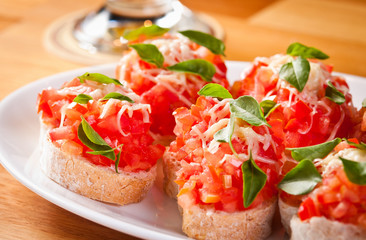 brusquetas aperitivo