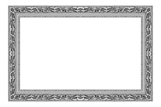 Antique frame isolated on white background