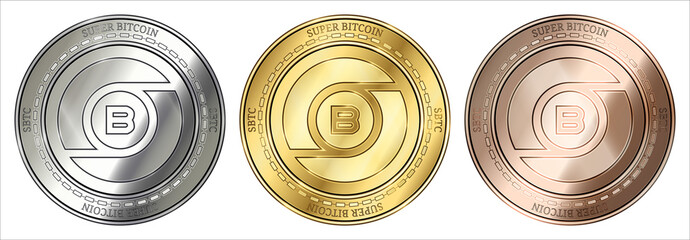  Super Bitcoin (SBTC) coin set.