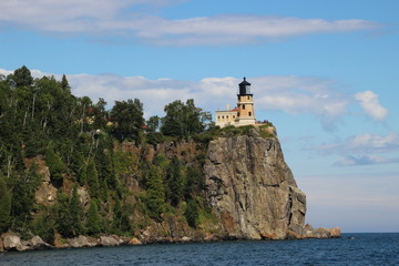 Fototapeta na wymiar Split Rock Lighthouse on Lake Superior