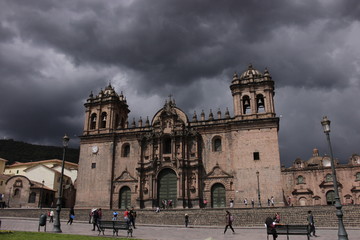 Fototapeta na wymiar Church of Cusco (Original Picture, no color corrections) Iglesia de Cusco (Sin correcciones de color)