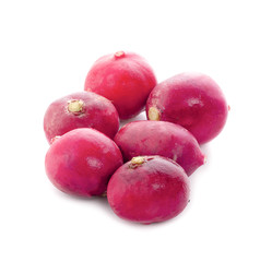 Small garden radish isolated on white background cutout