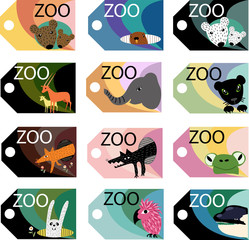 Fototapeta premium tickets for the zoo