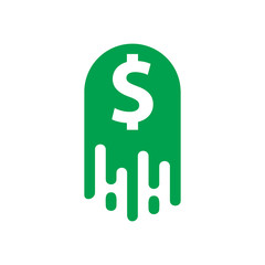 Money Paint Logo Icon Design