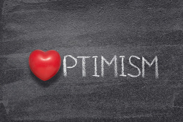 optimism word heart