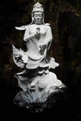 A Bhuddist statue at the Ten Thousand Bhuddhas Monastery, Hong Kong Asia