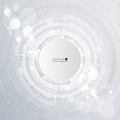 Obraz premium Abstract technological background with various technological elements. Structure pattern technology backdrop. Vector.