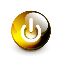 Power button icon, start symbol