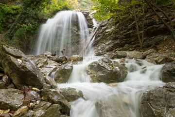 Waterfall Jur-Jur  in Crimea