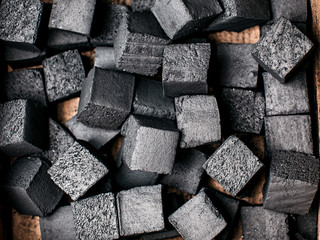 Texture of coal for hookah.