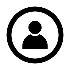 user,profile icon outline vector