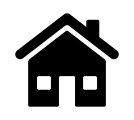 House, home residence address or real estate flat vector icon for apps and websites