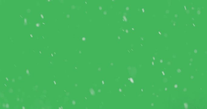 snow animation green screen