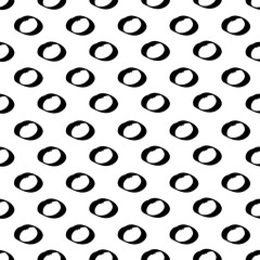 Abstract polka dot pattern. Hand drawn dots. Seamless pattern. monochrome polka dot pattern for fabric, wallpapers, wrapping paper, cards and web backgrounds.