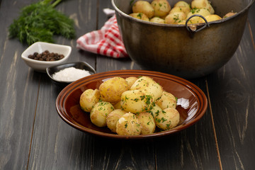 Baked baby potatoes