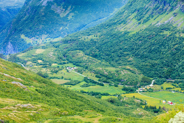 Fototapeta premium Mountains summer landscape in Norway.