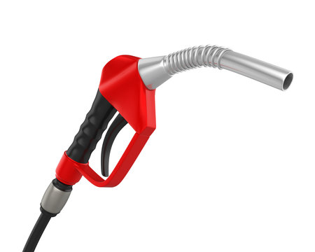 Gas Pump Nozzle Isolated