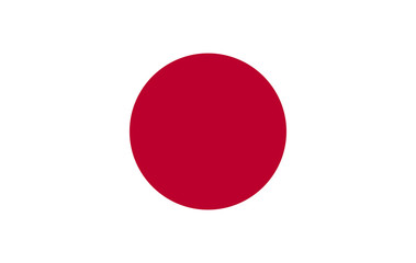 Flag of Japan vector illustration