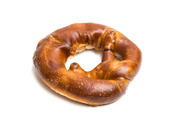 German pretzel isolated