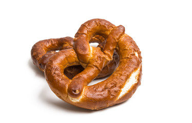 German pretzel isolated