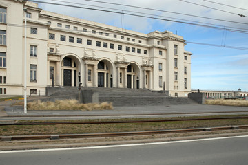 art deco building in ostend