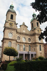 Fototapeta na wymiar Innsbruck Cathedral of St. James, Austria