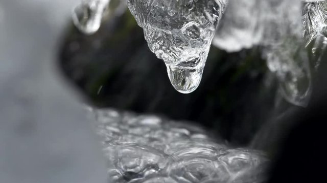 Ice thawing in spring