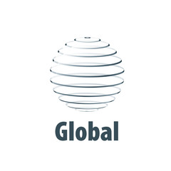 vector logo globe