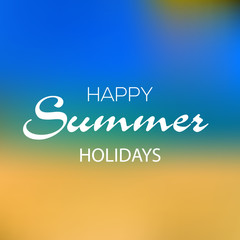 Vector illustration of summer background.