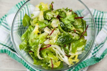 Fresh green salad