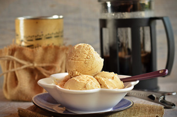 Coffee ice cream