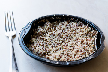 Quinoa Bulgur Chia Food Mix in Container  / Fiber Food.