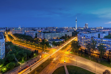 Berlin Skyline Platz der Vereinten Nationen